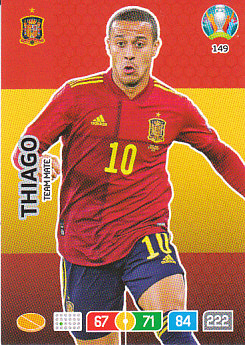 Thiago Alcantara Spain Panini UEFA EURO 2020#149